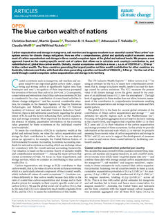 nature Article - The blue carbon wealth of nations